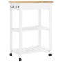 Carrito de cocina MONZA madera maciza de pino 60x40x90 cm de , Carros de cocina y comedor - Ref: Foro24-376093, Precio: 101,7...