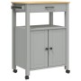 Carrito de cocina MONZA madera maciza de pino 60x40x90 cm de , Carros de cocina y comedor - Ref: Foro24-376098, Precio: 151,4...
