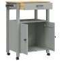 Carrito de cocina MONZA madera maciza de pino 60x40x90 cm de , Carros de cocina y comedor - Ref: Foro24-376098, Precio: 151,4...