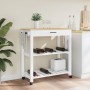 Carrito de cocina MONZA madera maciza de pino 84x40x90 cm de , Carros de cocina y comedor - Ref: Foro24-376102, Precio: 101,3...
