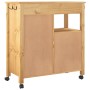 Carrito de cocina MONZA madera maciza de pino 84x40x90 cm de , Carros de cocina y comedor - Ref: Foro24-376109, Precio: 192,0...