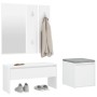 Juego de muebles de recibidor madera contrachapada blanco de , Armarios roperos - Ref: Foro24-3082044, Precio: 110,16 €, Desc...