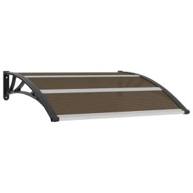 Marquesina de puerta PC negro 120x100 cm de vidaXL, Toldos - Ref: Foro24-45633, Precio: 49,91 €, Descuento: %