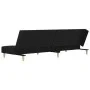 Sofá cama de 2 plazas con dos almohadas tela negro de , Sofás - Ref: Foro24-375794, Precio: 249,08 €, Descuento: %