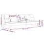 Sofá cama de 2 plazas con dos almohadas tela negro de , Sofás - Ref: Foro24-375794, Precio: 249,08 €, Descuento: %