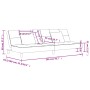 Sofá cama de 2 plazas con dos almohadas tela negro de , Sofás - Ref: Foro24-375794, Precio: 254,98 €, Descuento: %