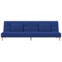 Sofá cama de 2 plazas con dos almohadas tela azul de , Sofás - Ref: Foro24-375796, Precio: 246,33 €, Descuento: %