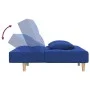 Sofá cama de 2 plazas con dos almohadas tela azul de , Sofás - Ref: Foro24-375796, Precio: 242,05 €, Descuento: %