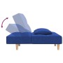 Sofá cama de 2 plazas con dos almohadas tela azul de , Sofás - Ref: Foro24-375796, Precio: 246,33 €, Descuento: %