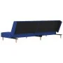 Sofá cama de 2 plazas con dos almohadas tela azul de , Sofás - Ref: Foro24-375796, Precio: 242,05 €, Descuento: %
