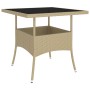 Juego de comedor para jardín de 5 piezas ratán sintético beige de , Conjuntos de jardín - Ref: Foro24-3058330, Precio: 325,04...