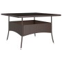 Juego de comedor de jardín 9 piezas ratán sintético marrón de , Conjuntos de jardín - Ref: Foro24-3058351, Precio: 525,67 €, ...