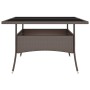 Juego de comedor de jardín 9 piezas ratán sintético marrón de , Conjuntos de jardín - Ref: Foro24-3058351, Precio: 525,67 €, ...