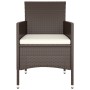 Juego de comedor de jardín 9 piezas ratán sintético marrón de , Conjuntos de jardín - Ref: Foro24-3058351, Precio: 525,67 €, ...