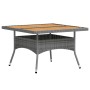 Set de comedor jardín 5 pzas ratán sintético madera acacia gris de , Conjuntos de jardín - Ref: Foro24-3058353, Precio: 429,3...