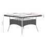 Set de comedor jardín 5 pzas ratán sintético madera acacia gris de , Conjuntos de jardín - Ref: Foro24-3058353, Precio: 429,3...