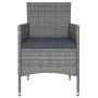 Juego de muebles de jardín 5 piezas ratán sintético gris de , Conjuntos de jardín - Ref: Foro24-3058469, Precio: 203,29 €, De...