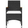 Juego de comedor de jardín de 5 piezas negro de , Conjuntos de jardín - Ref: Foro24-3068747, Precio: 356,14 €, Descuento: %