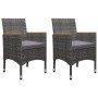 Juego de comedor de jardín de 5 piezas gris de , Conjuntos de jardín - Ref: Foro24-3068696, Precio: 312,89 €, Descuento: %