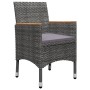Juego de comedor de jardín de 5 piezas gris de , Conjuntos de jardín - Ref: Foro24-3068696, Precio: 312,89 €, Descuento: %