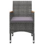 Juego de comedor de jardín de 5 piezas gris de , Conjuntos de jardín - Ref: Foro24-3068696, Precio: 312,89 €, Descuento: %