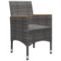 Juego de comedor de jardín de 5 piezas gris de , Conjuntos de jardín - Ref: Foro24-3068696, Precio: 312,89 €, Descuento: %