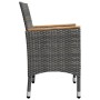 Juego de comedor de jardín de 5 piezas gris de , Conjuntos de jardín - Ref: Foro24-3068696, Precio: 312,89 €, Descuento: %
