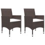 Juego de comedor de jardín de 5 piezas marrón de , Conjuntos de jardín - Ref: Foro24-3068694, Precio: 306,21 €, Descuento: %