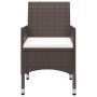 Juego de comedor de jardín de 5 piezas marrón de , Conjuntos de jardín - Ref: Foro24-3068694, Precio: 306,21 €, Descuento: %