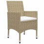 Juego de comedor de jardín de 5 piezas beige de , Conjuntos de jardín - Ref: Foro24-3068745, Precio: 357,08 €, Descuento: %