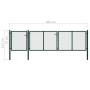 Puerta de jardín de acero verde 400x75 cm de vidaXL, Puertas de jardín - Ref: Foro24-144310, Precio: 349,17 €, Descuento: %