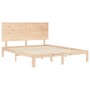 Estructura de cama con cabecero madera maciza 160x200 cm de , Camas y somieres - Ref: Foro24-3193671, Precio: 148,37 €, Descu...