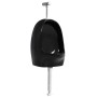 Urinario de pared con válvula de descarga cerámica negro de vidaXL, Urinarios - Ref: Foro24-143988, Precio: 120,21 €, Descuen...
