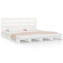 Estructura de cama madera maciza de pino blanco 120x190 cm de , Camas y somieres - Ref: Foro24-3190501, Precio: 214,13 €, Des...