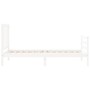 Estructura de cama con cabecero madera maciza blanco 100x200 cm de , Camas y somieres - Ref: Foro24-3193847, Precio: 108,59 €...