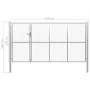 Silbernes Gartentor aus Stahl, 350 x 150 cm von vidaXL, Gartentore - Ref: Foro24-144343, Preis: 561,05 €, Rabatt: %