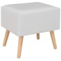 Mesita de noche blanco 40x35x40 cm cuero sintético de vidaXL, Mesitas de noche - Ref: Foro24-247536, Precio: 53,89 €, Descuen...