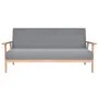 Sofá de 3 plazas de tela gris claro de , Sofás - Ref: Foro24-244650, Precio: 277,95 €, Descuento: %