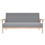 Sofá de 3 plazas de tela gris claro de , Sofás - Ref: Foro24-244650, Precio: 283,04 €, Descuento: %