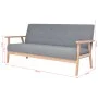 Light gray fabric 3-seater sofa by , Sofas - Ref: Foro24-244650, Price: 277,95 €, Discount: %