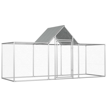 Gallinero acero galvanizado 3x1x1,5 m de vidaXL, Jaulas y habitáculos para animales pequeños - Ref: Foro24-144559, Precio: 19...