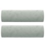 Sofá de 2 plazas con cojines terciopelo gris claro 140 cm de , Sofás - Ref: Foro24-3200881, Precio: 191,91 €, Descuento: %