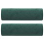 Sofá de 2 plazas con cojines terciopelo verde oscuro 140 cm de , Sofás - Ref: Foro24-3200883, Precio: 241,60 €, Descuento: %