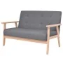 Juego de sofás de tela de 2 piezas color gris oscuro de , Sofás - Ref: Foro24-274923, Precio: 376,87 €, Descuento: %