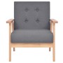 Juego de sofás de tela de 2 piezas color gris oscuro de , Sofás - Ref: Foro24-274923, Precio: 383,58 €, Descuento: %