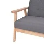 Juego de sofás de tela de 2 piezas color gris oscuro de , Sofás - Ref: Foro24-274923, Precio: 376,87 €, Descuento: %