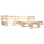 Muebles de palets de jardín con cojines arena 4 piezas madera de , Conjuntos de jardín - Ref: Foro24-277492, Precio: 417,63 €...
