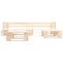 Muebles de palets de jardín con cojines arena 4 piezas madera de , Conjuntos de jardín - Ref: Foro24-277492, Precio: 417,63 €...