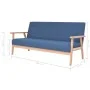 Juego de sofás de 3 piezas tela azul de , Sofás - Ref: Foro24-279146, Precio: 588,06 €, Descuento: %
