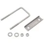 Conector en U para postes de valla 25 sets 60x40 mm de vidaXL, Accesorios para rejas y vallas - Ref: Foro24-144504, Precio: 4...